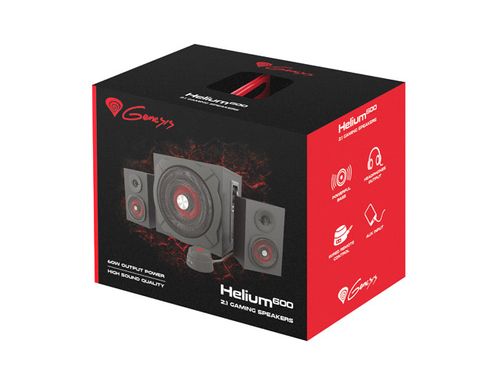 Głośniki 2.1 60W PC Komputerowe GENESIS Helium 600 Pilot na Arena.pl