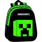 PLECAK PRZEDSZKOLNY MINECRAFT CREEPER 3D DUŻY CZARNY ZIELONY DLA CHŁOPCA