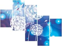 100 75CM OBRAZ 5 ELEM DMUCHAWCE ABSTRAKCYJNYM TLE ŚCIENNY