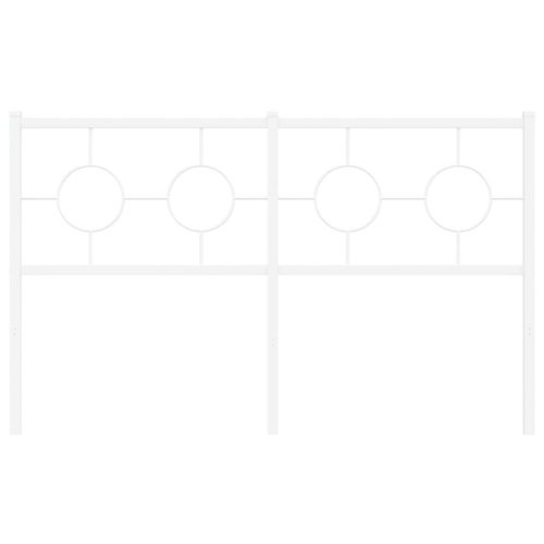Metalowe wezgłowie, białe, 135 cm na Arena.pl