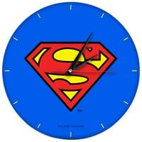 Zegar Ścienny Matowy Superman Niebieski