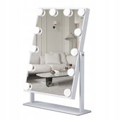 Lusterko kosmetyczne Hollywood stojące lustro do makijażu LED 12