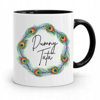 Kubek Czarny Prezent Na Dzień Ojca Dumny Tata Z Nadrukiem Ze Zdjęciem