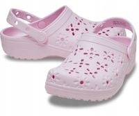 Crocs Damskie Buty Chodaki Klapki Classic Floral Cut Out 210927 Clog 37-38