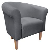 Fotel Milo Mikrofaza 17 szary nogi 20 buk