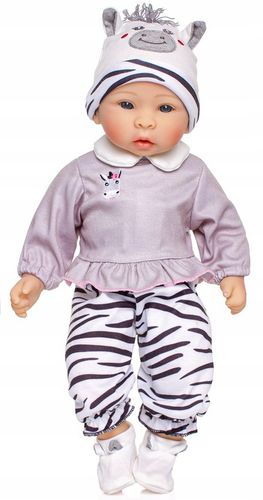 Lalka Pola Bobas Niemowlak ZESTAW Z AKCESORIAMI smoczek pampersy butelki na Arena.pl