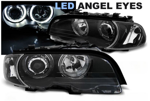 LAMPY REFLEKTORY Do BMW E46 COUPE CABRIO Od 1999 Do 2003 BIAŁE RINGI LED na Arena.pl