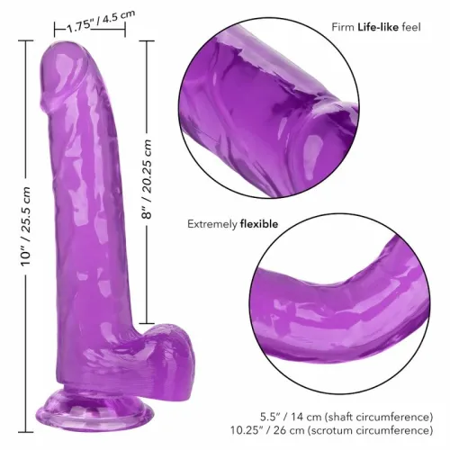 calexotics size queen violet 20,3 cm - model anatomiczny z przyssawką na Arena.pl