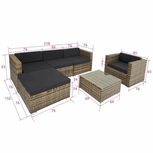 Meble ogrodowe z technorattanu Milano zdjęcie 9