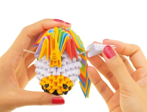 Zabawka kreatywna dla dzieci dorosłych Origami 3D Jednorożec 656 elementów na Arena.pl