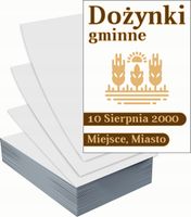 Ulotki A5 reklamowe firmowe 1000 szt projekt w cenie DOŻYNKI GMINNE