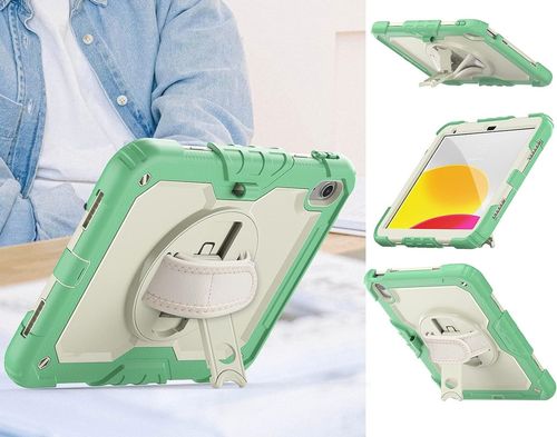 Etui do iPad 9/8/7 10.2” z Podstawką i Paskiem na Ramię Zielone na Arena.pl