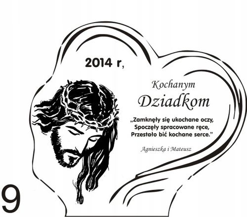 STATUETKA PODSTAWKA POD ZNICZ na grób + grawer XL na Arena.pl