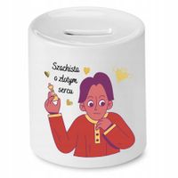 Dla Szachisty Skarbonka Szachista O Złotym Sercu Z Nadrukiem Ze Zdjęciem Z