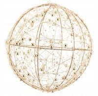 Ozdobna kula led figura świąteczna ozdoba złota