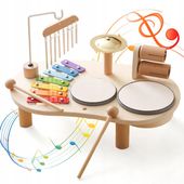 Instrumenty muzyczne Montessori dla dzieci, edukacyjny stół muzyczny