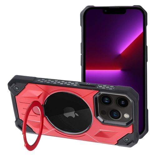 Futerał ARMOR MAG COVER kompatybilny z MagSafe do IPHONE 13 Pro czerwony na Arena.pl