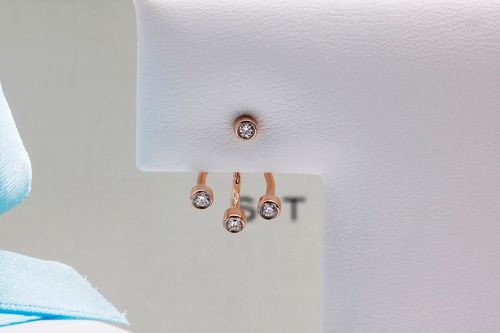 Emaga Złote kolczyki KRD2003 - Diament na Arena.pl