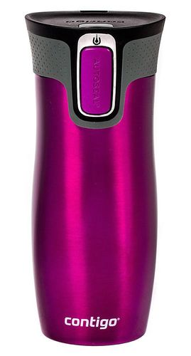 Kubek termiczny Contigo West Loop malinowy 470 ml + BUFF na Arena.pl