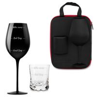 Etui dla Pary z kieliszkiem i szklanką na ślub
