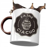 Kubek Bordowy Śmieszny Zabawny Fajne Ciacho Z Nadrukiem Ze Zdjęciem