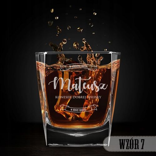 SZKLANKA DO WHISKY 300 ml z grawerem PREZENT URODZINY Dla Chłopaka na Arena.pl