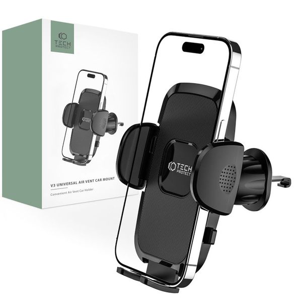 TECH-PROTECT V3 UNIVERSAL VENT CAR MOUNT BLACK zdjęcie 1