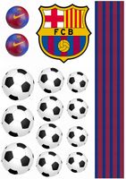 Opłatek na Tort FC BARCELONA Dekoracja do tortu na Urodziny wydruk Cukrowy