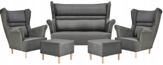 Zestaw wypoczynkowy sofa + 2 fotele Family Meble zdjęcie 1