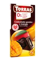 Czekolada Gorzka Z Mango BEZ Dodatku CukrÓw Bezglutenowa 75 g - Torras