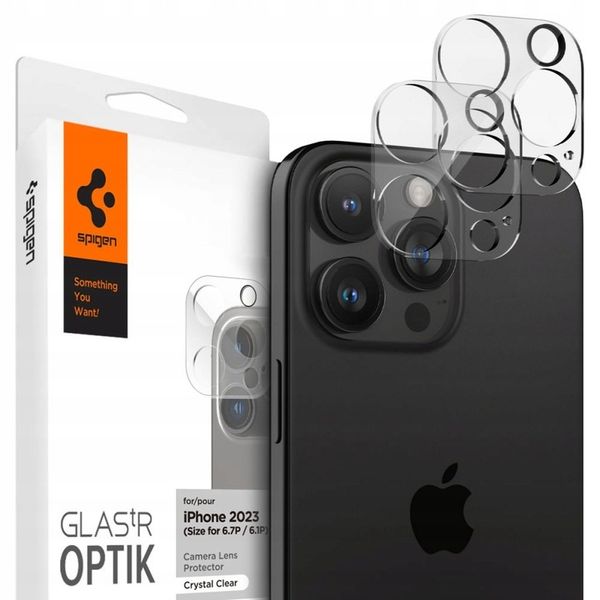 2x Osłona Aparatu Spigen iPhone 14 Pro / Pro Max / 15 Pro / Pro Max zdjęcie 1