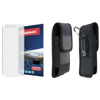 szkło hybrydowe do cat s62 / s62 pro - 5.7" + etui futerał na pasek kabura