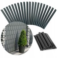 Klipsy montażowe zaczepy do taśmy ogrodzeniowej 19cm antracyt 20szt