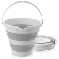 Wiadro Silikonowe Składane Wiaderko do Domu Ogrodu Sprzątania 12L