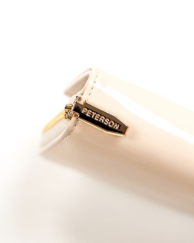 mały portfel damski ze skóry ekologicznej na zatrzask i suwak - peterson na Arena.pl