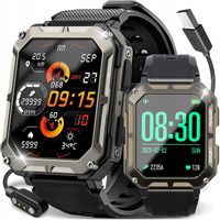 PANCERNY SMARTWATCH MĘSKI MENU PL ROZMOWY SMART WATCH WODOODPORNY ZEGAREK
