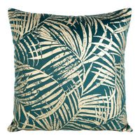 Poszewka dekoracyjna BLINK-26 45x45 ciemnoturkusowo/jasnozłota