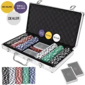 Poker - Zestaw 300 Żetonów W Walizce Hq 23528