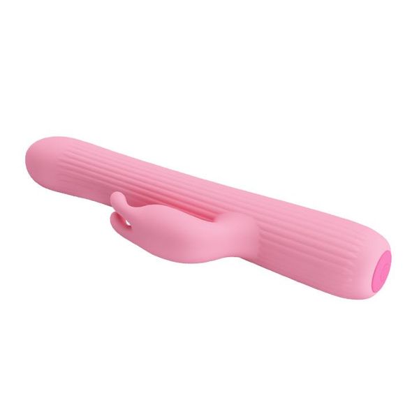 Królik Wibrator Z Masażerem Rotacyjny 18Cm 4Tryby zdjęcie 5
