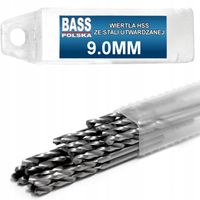 BASS WIERTŁO DO STALI METALU SUPER HSS 9mm 125mm 10 szt