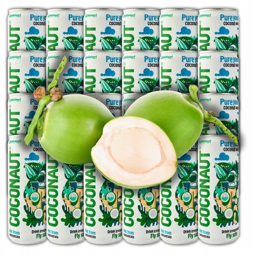 Coconaut Woda Kokosowa 24x 320ml Naturalna Naturalny Izotonik Słomki Gratis na Arena.pl
