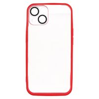 etui do iphone 14 w393 bezbarwny z czerwonym