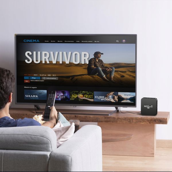 SMART TV BOX 8GB MXQ PRO 4K DEKODER Android 11.1 WIFI MULTIMEDIA + PILOT zdjęcie 9