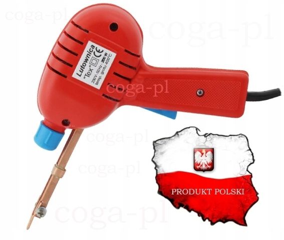 Polska lutownica transformatorowa TEX LED 100W RED zdjęcie 2
