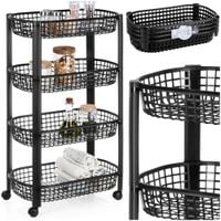 Wózek na Kółkach Kuchenny Łazienkowy Regał Szafka Koszyki do Przechowywania