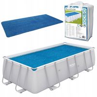 Plandeka solarna do basenu ze stelażem 404x201 lub 412x201 cm #58240