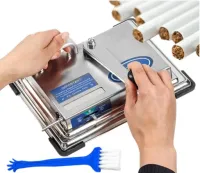 MASZYNKA TŁOKOWA NABIJARKA DO PAPIEROSÓW TYTONIU GILZ Z UCHWYTEM