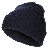 Ciepła czapka poliakrylowa dwu warstwowa niebieska