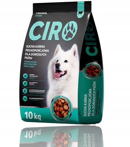 Karma sucha dla psa Ciro 10 kg wołowina wszystkie rasy Adult na Arena.pl