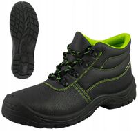 SKÓRZANE trzewiki robocze męskie buty ochronne BEZ NOSKA LongSafe O1 41